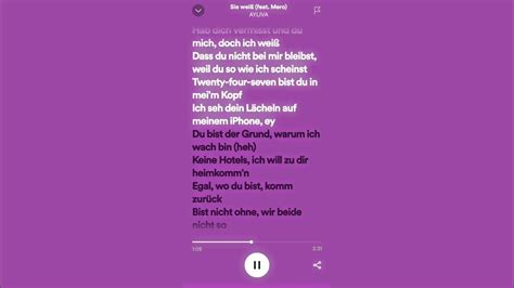 sie weiß songtext